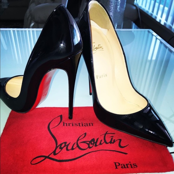 Christian Louboutin Shoes - Christian Louboutin Black Patent Leather Heels